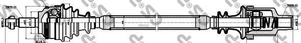 Вал приводной RENAULT MEGANE I (BA0/1_) GSP арт. 250323