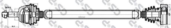 Привод в сборе правый SEAT CORDOBA (6K1  6K2) GSP арт. 253005