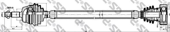 Вал Приводной Vw Golf Mk Iii (1H1) GSP арт. 261067