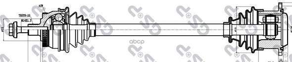 Привод в сборе AUDI A4 (8D2  B5) GSP арт. 261122