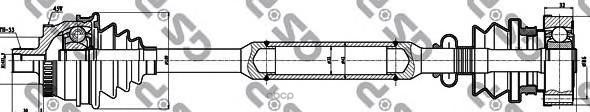 Привод в сборе AUDI A4 (8D2  B5) GSP арт. 299111