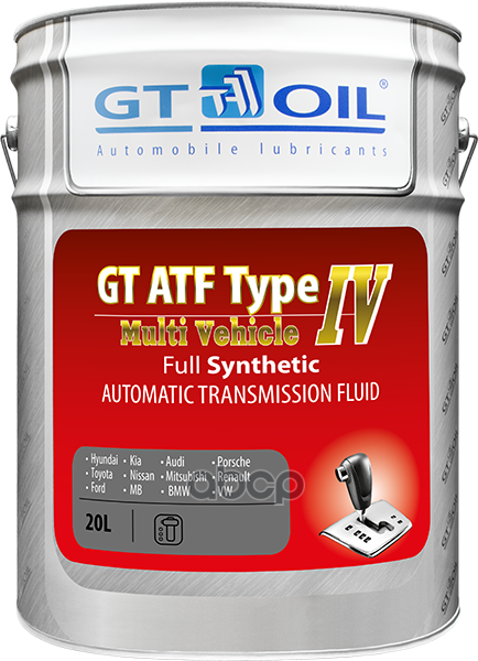 Масло Трансмиссионное Синтетическое Atf T-Iv Multi Vehicle 20Л GT OIL арт. 8809059407974