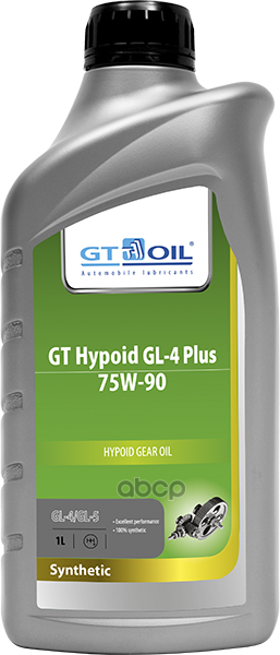 Масло трансмиссионное синтетическое Hypoid 75W90 GL-4/5 1л GT OIL арт. 8809059407981