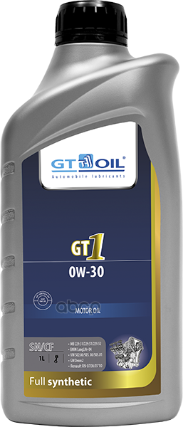 GT OIL Масло GT1  SAE 0W-30  API SN/CF син.  1 л