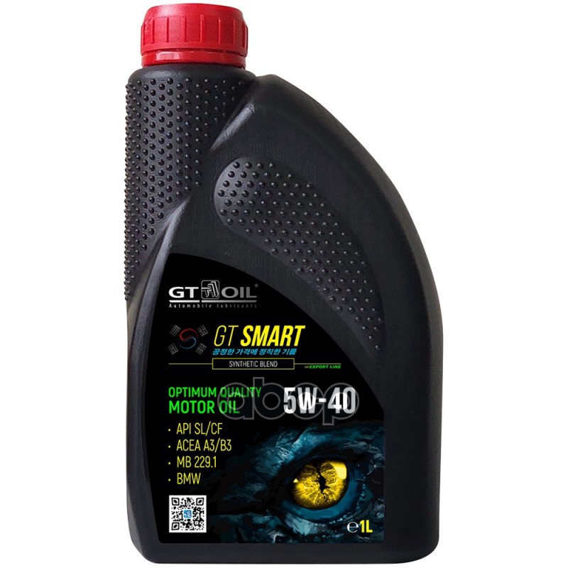 GT OIL Масло GT Smart SAE 5W-40 API SL/CF  1 л