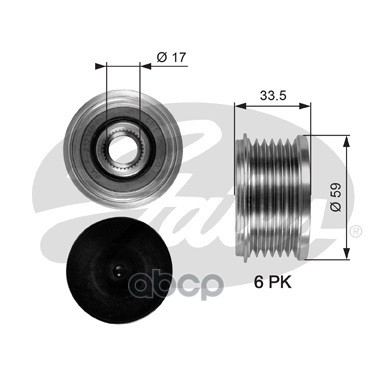 Механизм Свободного Хода Генератора Gates арт. OAP7080