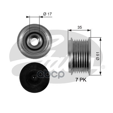 Механизм Свободного Хода Генератора Gates арт. OAP7095
