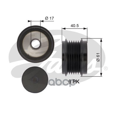 Муфта генератора OAP7103 (7789-10080) Gates арт. OAP7103