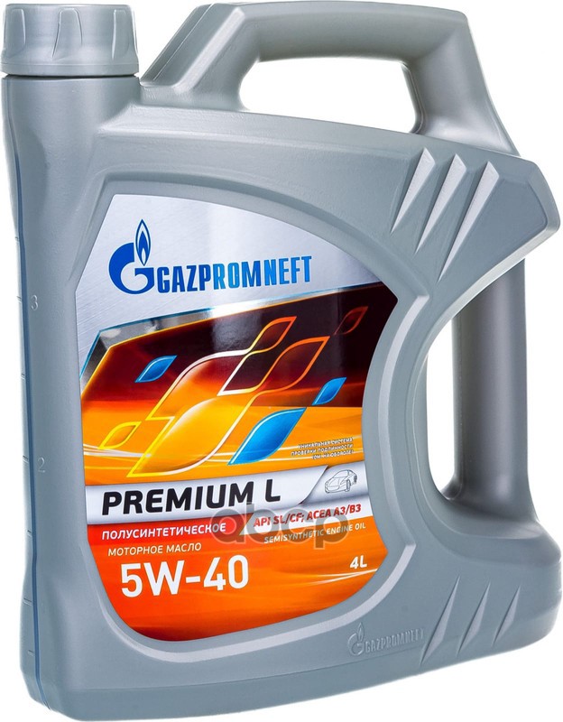 Масло моторное Gazpromneft Premium L 5W-40 полусинтетическое 4 л 2389900122/2389907661 Gazpromneft арт. 2389907661