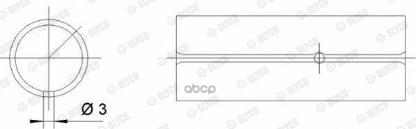 F55-3698 Semi Вкладыши Шатунные Pl-B! (1)  Audi 80 Glyco арт. 553698SEMI