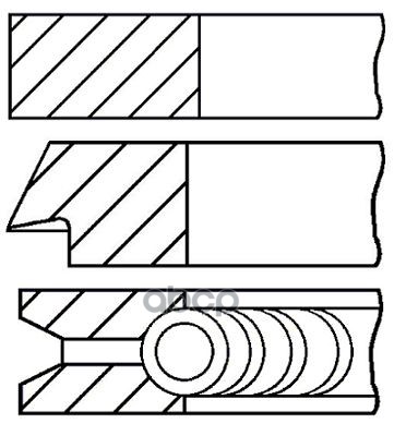 08-422207-00 Кольца Поршневые D80x1.2x1.5x2.0 +0.5_Bmw E39e46e60e61 2.2I M54b22 00 Goetze арт. 08-422207-00
