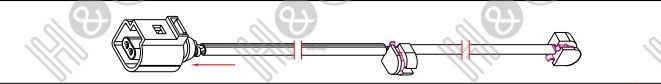 датчик износа колодок  VW TOUAREG 2.5-6.0L H&Q арт. 5015V102