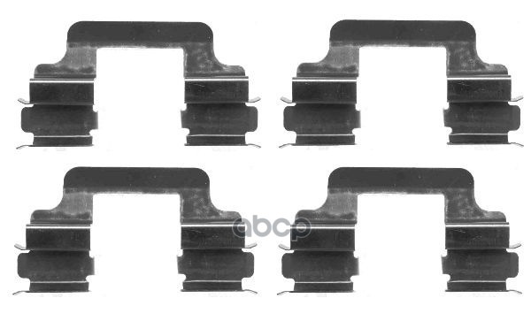 Ремкомплект тормозных колодок ALFA ROMEO 159 (939)  159 Sportwagon (939)  BRERA  SPIDER (939) / AUDI HELLA арт. 8dz355203-081