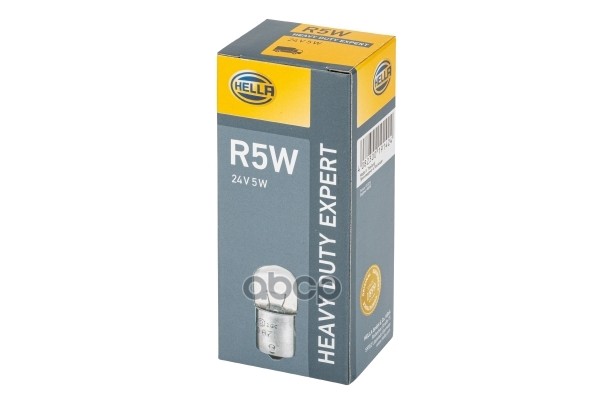 Лампа 24V W5w 5W Ba15s Hella 1 Шт. Картон 8Ga 002 071-261 HELLA арт. 8GA 002 071-261