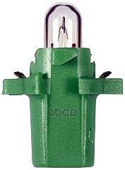 Лампа накаливания  12V 2W B8 7d зеленый HELLA арт. 8ga007997-091