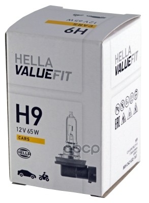 Лампа накаливания VALUEFIT, H9 12V 65W PGJ 195    8GH242632-161 HELLA арт. 8GH242632-161