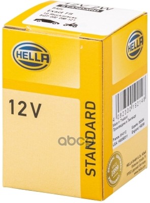 Лампа 12V T2w 2W Ba9s Hella 1 Шт. Картон 8Gp002068-121 HELLA арт. 8GP002068-121