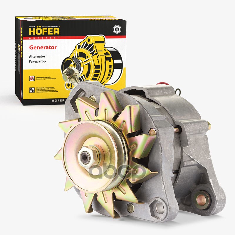 Генератор ВАЗ 2105 (14В, 50А, Г222.3701) HOFER арт. HF633611