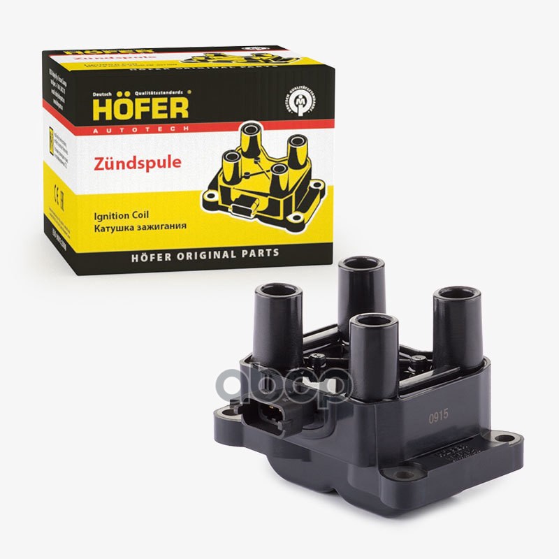 Катушка зажигания ВАЗ 2111 (1.6л, 8V) , ГАЗ 33027 (УМЗ 4216) четырехвывод. HOFER арт. HF750304