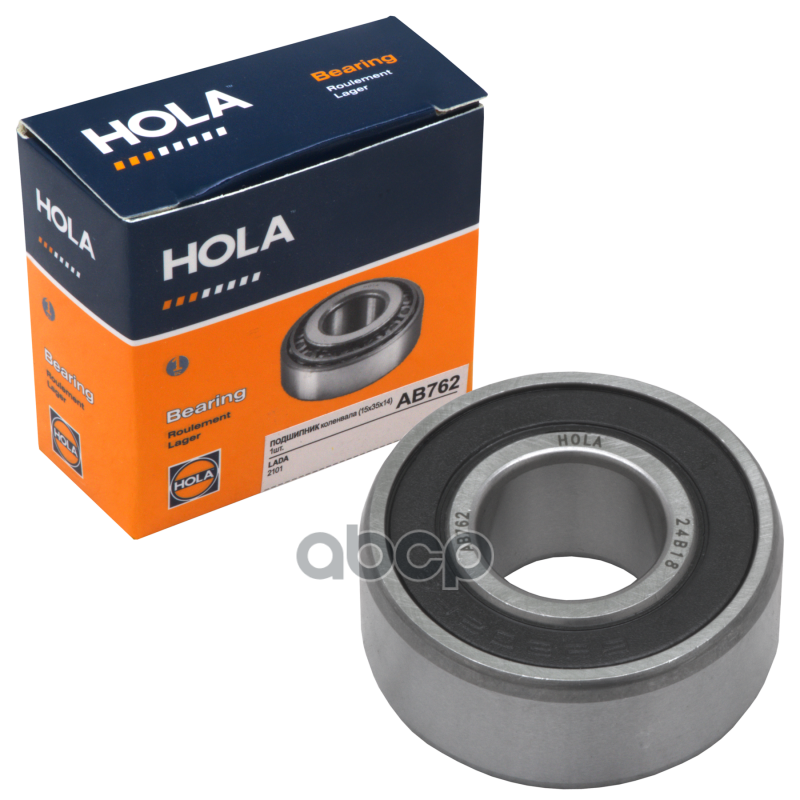 AB762  HOLA  Подшипник коленвала  (15x35x14)  LADA 2101-07  (1 шт.) HOLA арт. ab762