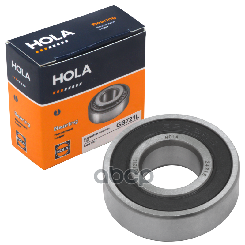 GB721L  HOLA  Подшипник генератора  электровентилятора  КПП  (17x40x12)  LADA 2110-12  GAZ Gazon Nex HOLA арт. gb721l