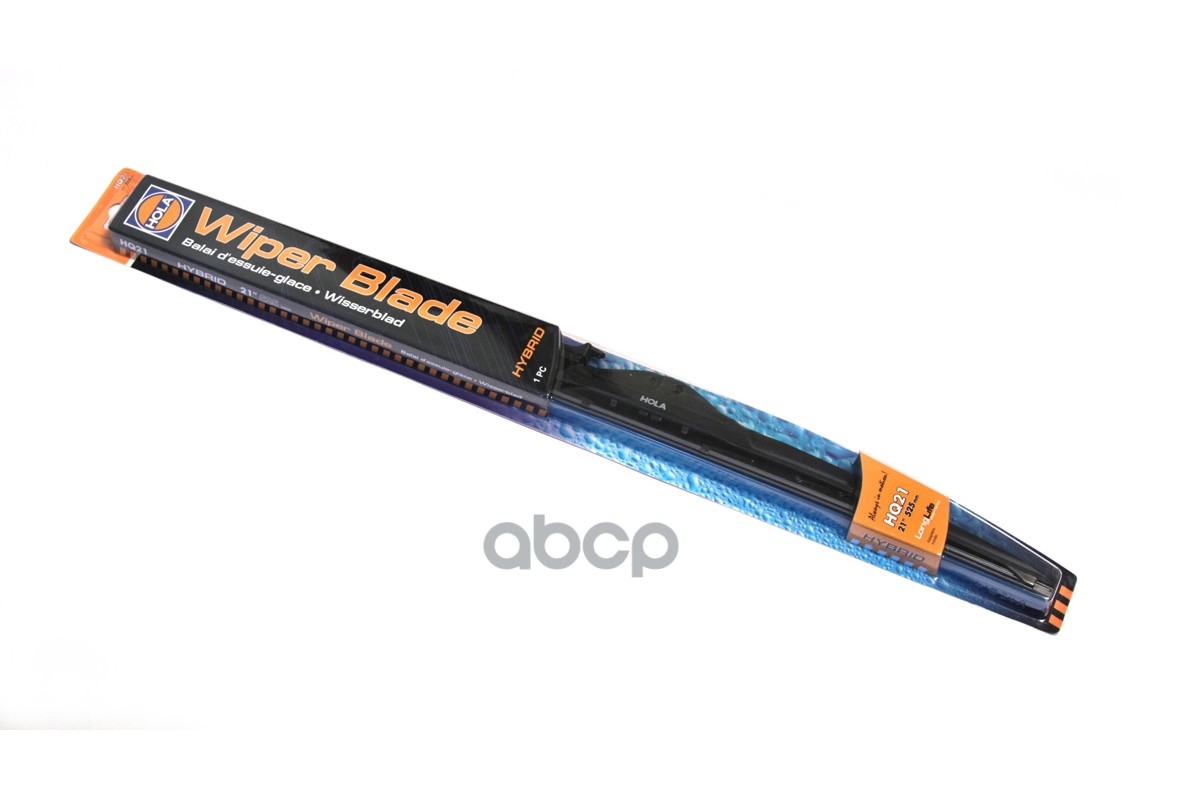 Щетка стеклоочистителя  гибридная  1шт. (21/530mm) Универсальная  адаптеры (крючок side pin top loc HOLA арт. hq21