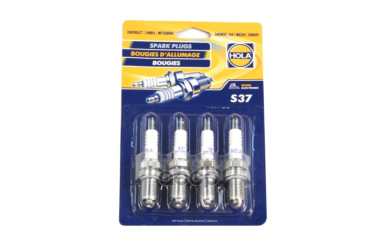 Свечи Зажигания 16V Chevrolet Lanos 1.6/Kia Rio/Spectra/Shuma Hola S37 HOLA арт. S37