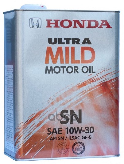 HONDA Масло Моторное Honda Ultra Mild Sn 10W30   (4 Л)