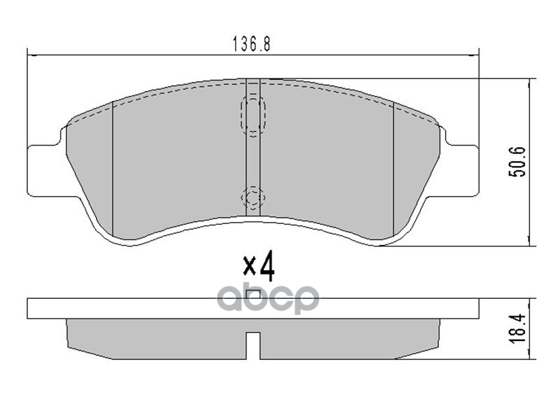 Колодки тормозные (Спереди) Opel Corsa 19- / Citroen Berlingo 96-22 HOSU арт. HSBR0085