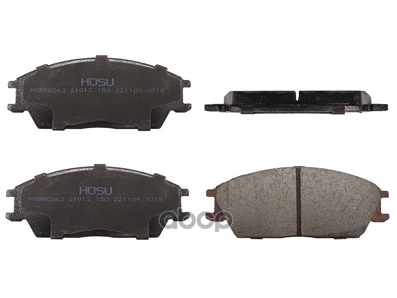 Колодки тормозные (Спереди) Hyundai Elantra 90-93 / Accent 94-17 HOSU арт. HSBR0263