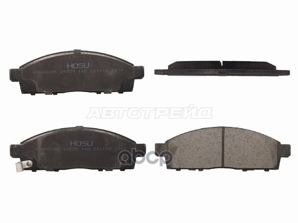 Колодки тормозные (Спереди) Mitsubishi L200 07- / Pajero Sport 08-17 HOSU арт. HSBR0286