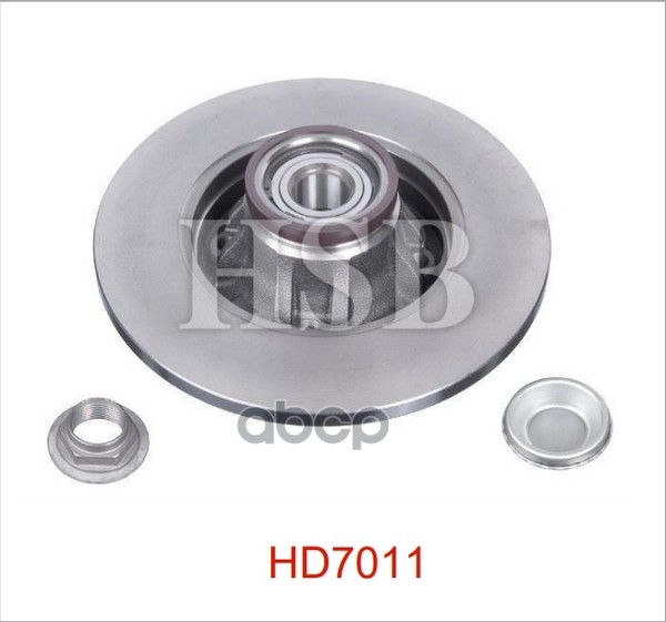 Диск тормозной задний CITROEN: C4 04-, PEUGEOT 308 07- HD7011 HSB арт. HD7011