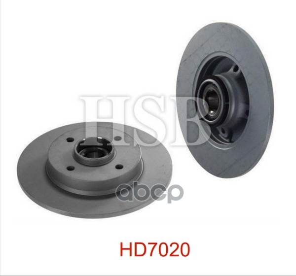 Диск Тормозной Без Подшипника Задний Peugeot: 207/307, Citroen C4 All 06> HSB арт. HD7020