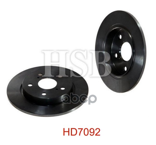 Диск Тормозной Задний Toyota Auris 1.3-2.2D 07-, Corolla 1.4D-2.0D, 01.07- HSB арт. HD7092
