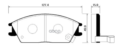 Колодки Тормозные Дисковые Передние Hyundai: Accent 94-05, Getz 02-, Lantra 90-00 HSB арт. HP0004
