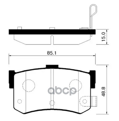 Колодки Тормозные Дисковые Задн Honda: Legend 86-88  Hyundai: Sonata 93-98  Rover: 800 86-91 HSB арт. HP0005