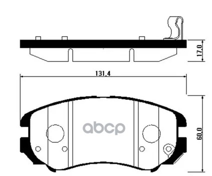 Колодки Тормозные Дисковые Передн Hyundai: Sonata 01-09, Tucson 04-09, Tiburon 04-08  Kia: Magentis 03-09, Magentis 01-09, Sp...