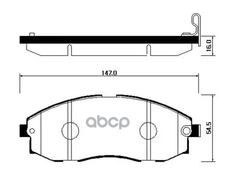 Колодки Тормозные Дисковые Передн Hyundai: H-1 00-05, Starex 97-02 HSB арт. HP0018