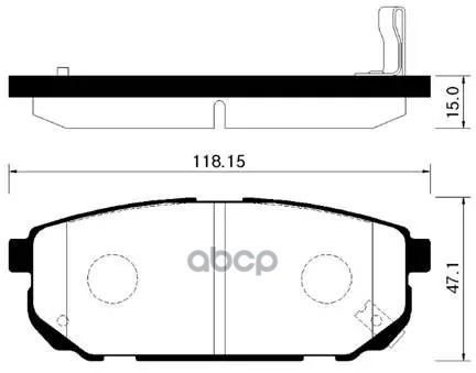 Колодки Тормозные Дисковые Задн Kia: Sorento 02- HSB арт. HP1018