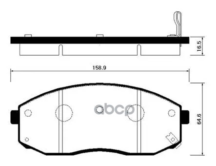 Колодки Тормозные Дисковые Kia: Bongo?(Together) HSB арт. HP1024