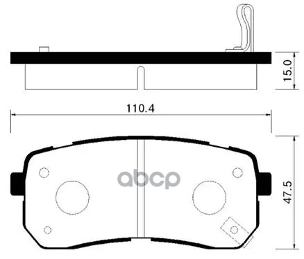 Колодки Тормозные Дисковые Задн Hyundai: H1 07-09, Grand Starex 07-09, Veracruz 07-09, Ix55 07-  Kia: Grand Carnival 05-09, S...