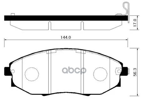Колодки Тормозные Дисковые Передн Chevrolet: Epica 04-06  Suzuci: Verona 04-06  Daewoo: Tosca 06- HSB арт. HP2015