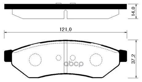 Колодки Тормозные Дисковые Задн Chevrolet: Epica 04-06, Evanda 99-06  Daewoo: Magnus 99-, Tosca 06-  Suzuci: Verona 04-06 HSB...