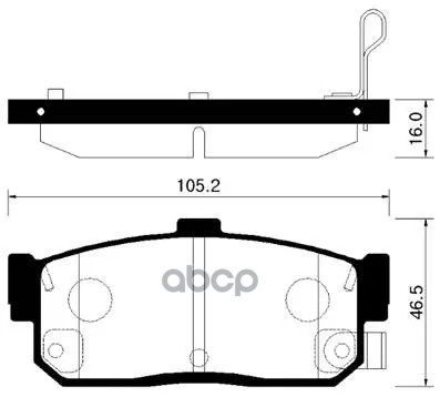 Колодки Тормозные Дисковые Задн Infiniti: G20 90-01, I30 96-01  Nissan: Altima 93-01, Almera 95-00, Maxima 91-00, Sunny 95-01...