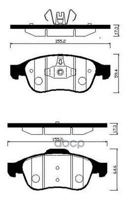 Колодки Тормозные Дисковые Передн Dacia: Duster 10-  Renault: Fluence (L30_) 10 -, Megane Cc (Ez0/1_) 10 -, Megane Iii Grandt...