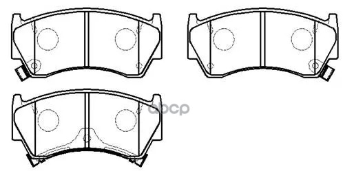 Колодки Тормозные Дисковые Передн Nissan: Almera 95-00, Sentra 95-99, 200Sx 95-98 HSB арт. HP5014