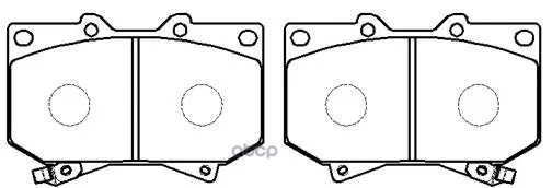 Колодки Тормозные Дисковые Toyota: Sequoia 01- HSB арт. HP5087