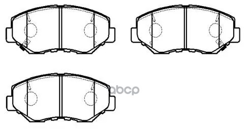 Колодки Тормозные Дисковые Передн Honda: Accord 03-07, Cr-V 02-06, Element 03-09 HSB арт. HP5096