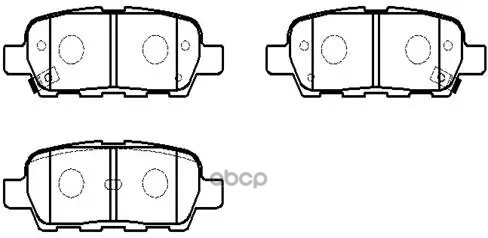 Колодки Тормозные Дисковые Задн Infiniti: Fx 35, Fx45 03-08  Nissan: Murano 03-08, Quest 05-05, Altima 02-06, Maxima 04-08 HS...