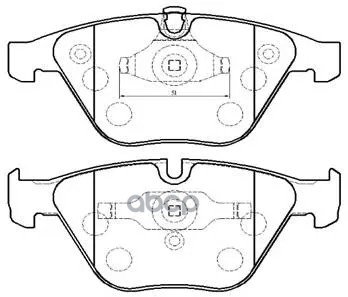 Колодки Тормозные Дисковые Bmw: 5 Series (E60)(E61) 03.7-  6 Series (E63)(E64) 04.1-  7 Series (E65)(E66) 01.11- HSB арт. HP5196
